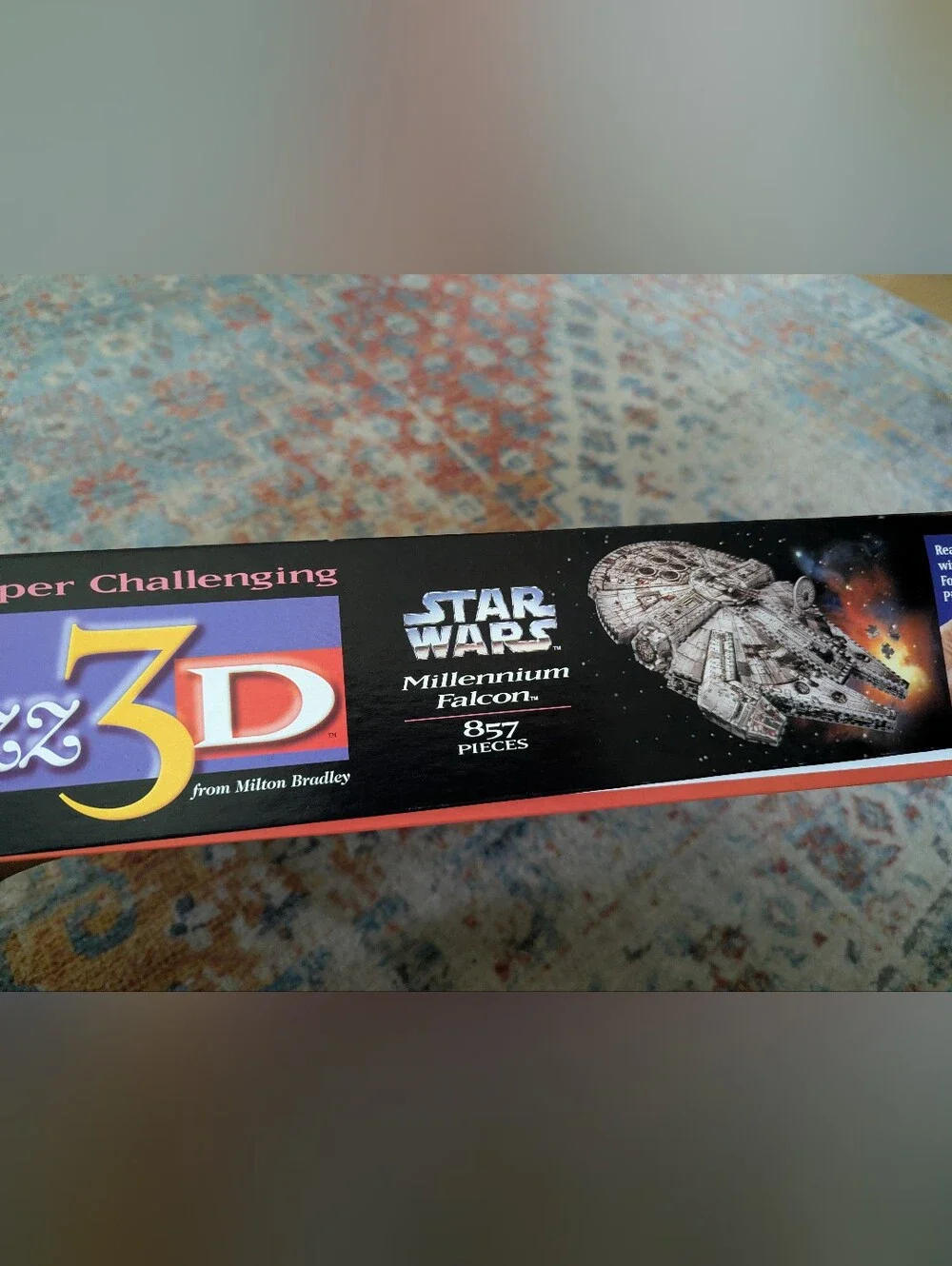 Star Wars Millennium Falcon Puzz 3D Puzzle 1995 Milton Bradley 857 Pcs Unopened